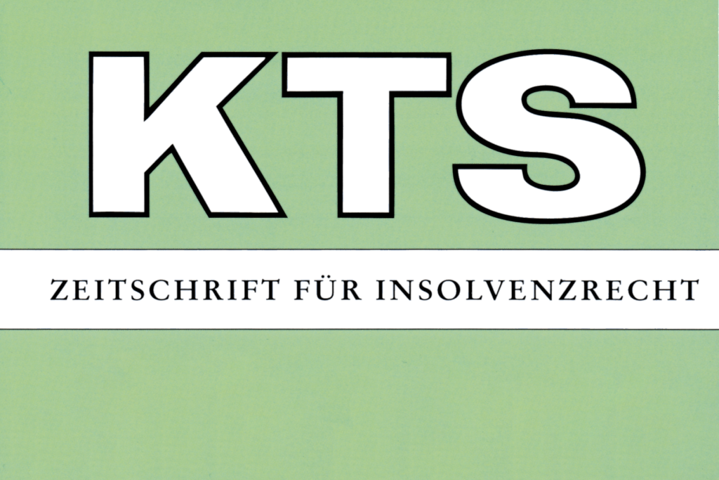 Cover der Zeitschrift KTS